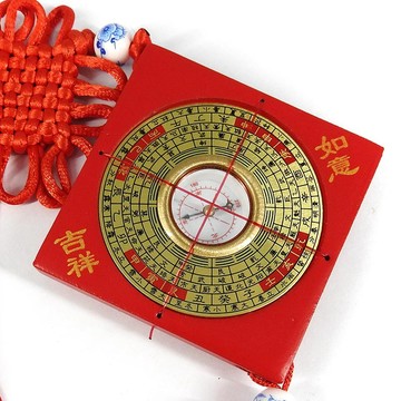 【吉祥開運坊】保平安【羅盤6cm 吊飾 鎮宅 防陰煞 隨身保平安 吊車上】開光加持 擇日