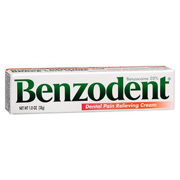 Benzodent Dental Pain Relieving Cream 1 Oz by Benzodent