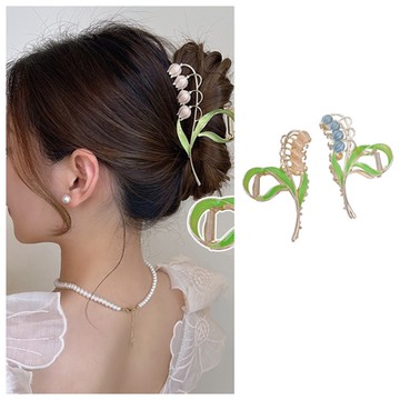 梨花HaNA 鈴蘭花低喃．超仙氣花朵嬌俏抓夾