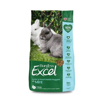 Burgess伯爵 小動物飼料1.5kg 幼兔&侏儒兔 原味薄荷 鼠兔飼料