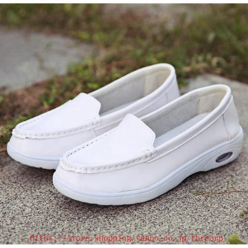 ナースシューズ 白 スリッポン ナース シューズナース 看護 介護師 白靴 レディース 靴 ナーススニーカー 婦人靴 カジュアルシューズ 超軽量 通気性 通販 Lineポイント最大get Lineショッピング