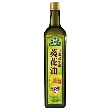得意的一天 高油酸葵花油 富含維生素E 無添加物 適合高溫烹調  750ml  1瓶