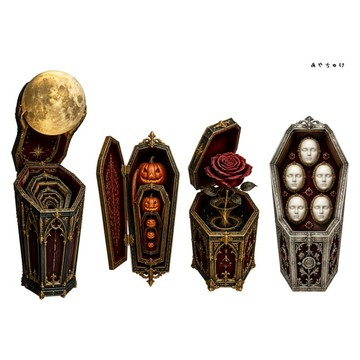 【9 月新品】20-154-0065 剪貼紙 瘋狂哥德萬聖節