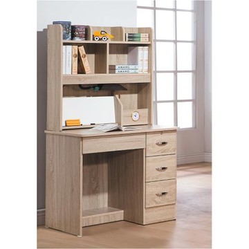 【AS】金柏莉3尺書桌(全組)-91x55x155cm(有三色可選)