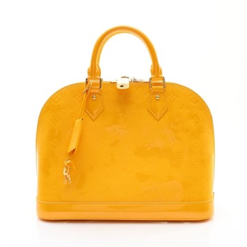 LOUIS VUITTON LV 路易威登 Alma PM 手提包 黃色 漆皮 M91695 【二手名牌BRAND OFF】