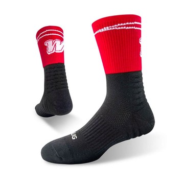 【2025限量款】味全龍 狂龍紅黑戰袍中筒聯名運動襪