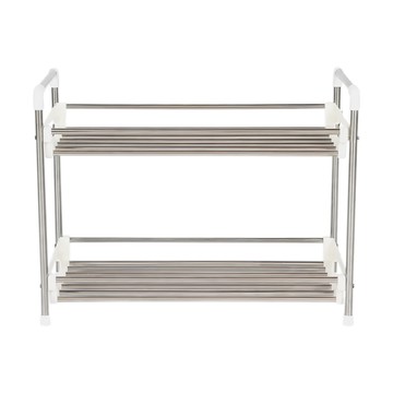 雙手萬能 不鏽鋼多用途二層廚衛收納架 - 防水防霉 瀝水設計  48.5 x 37 x 26cm  46701NA-YTC  1個