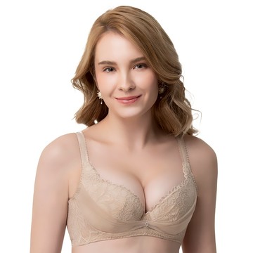 SWEAR 思薇爾 撩波 鳶尾花 系列 A-E罩 蕾絲 包覆 內衣 (淡漠膚)