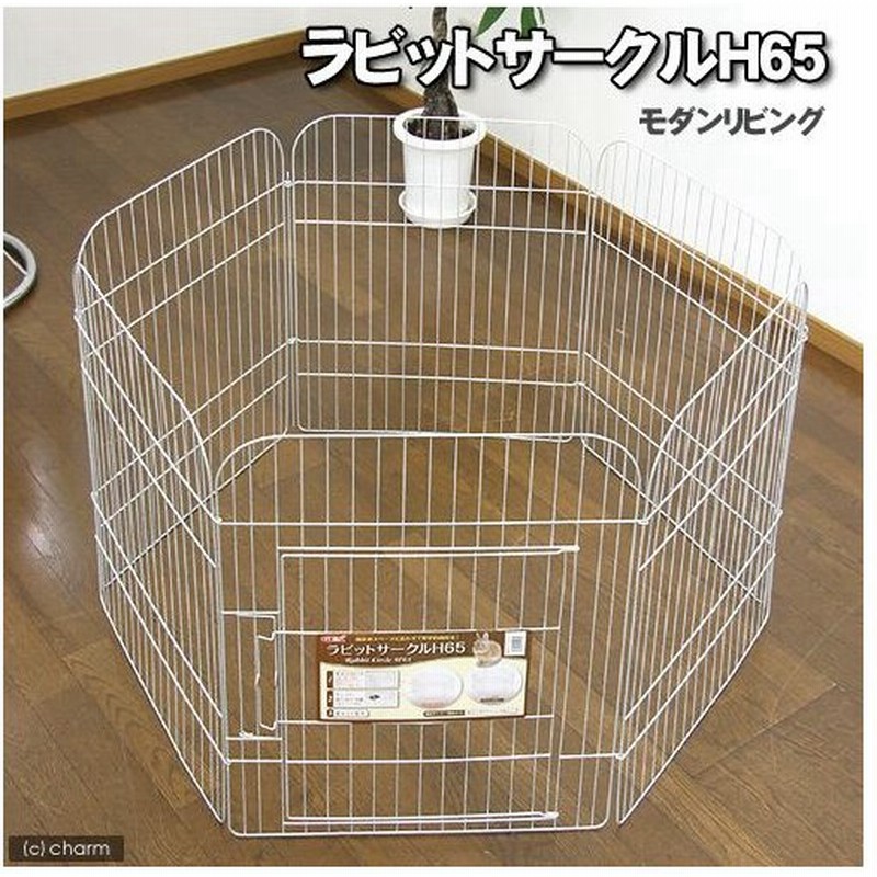 62%OFF!】 モダンリビング ラビットサークルH65 ケージ、アクセサリー