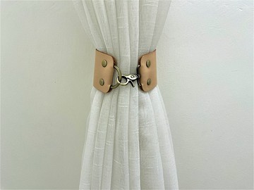 皮革窗簾綁帶//簡約主義//家居裝飾//窗簾//窗簾綁帶