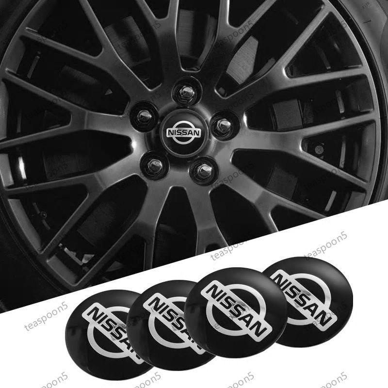 日産 NISSAN ホイールキャップステッカー センターバッジ シール ブラック 56mm 4枚 通販 LINEポイント最大0.5%GET |  LINEショッピング