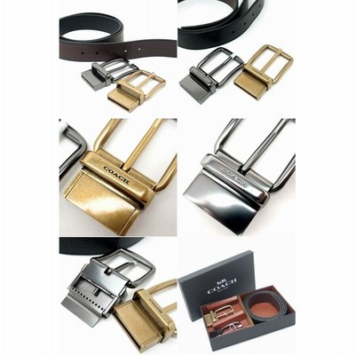 コーチ ベルト メンズ COACH レザー シグネチャー 55434AQ0