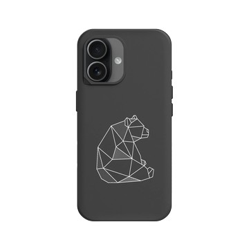 iPhone 17 SolidX 黑 - Animal Silhouette / 動物剪影 - 幾何-動物系列/熊