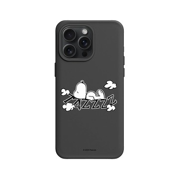 iPhone 15 Pro Max SolidX 黑 - 史努比 Snoopy - 雲朵上睡覺