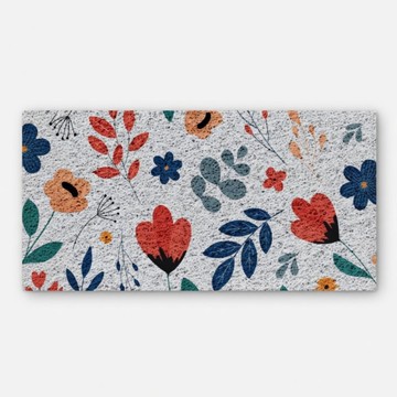 好物良品 森林系列 大尺寸可剪裁玄關大門絲圈刮泥墊 120 x 120cm， 幸福花卉， 1個