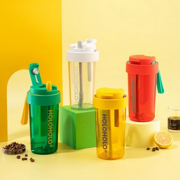 Holoholo｜Jump Cup 跳跳吸管杯（600ml / 6色） 白色