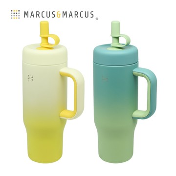 MARCUS & MARCUS 不鏽鋼隨行吸管保冷杯-650ml(2色任選)