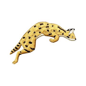 瀕臨絕種動物熨燙刺繡 / 藪貓