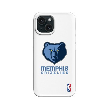 iPhone 15 SolidX 白 - NBA - Logo-曼斐斯灰熊 Memphis Grizzlies