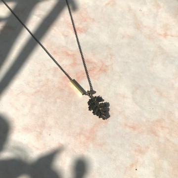 規則之外/項鍊 葉片 禮物 藝術家 半浮雕 簡單叛逆 詩意的秋天