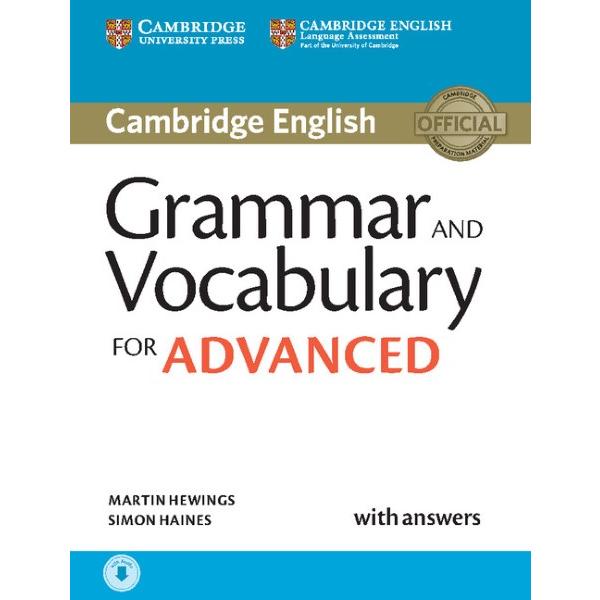 Cambridge Grammar and Vocabulary for Advanced Book with Answers Audio