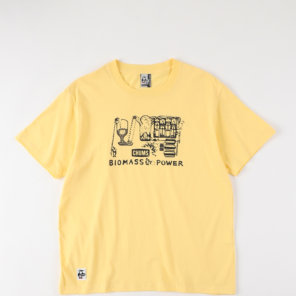 CHUMS Biomass Power T-Shirt 女 再生棉短袖上衣 黃色