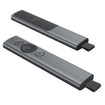 羅技Logitech Spotlight 簡報器/藍芽/無線2.4G/質感灰