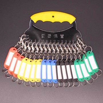 記號手寫壁掛式新款簡易標記套房東鑰匙牌扣環收租標記圈鎖