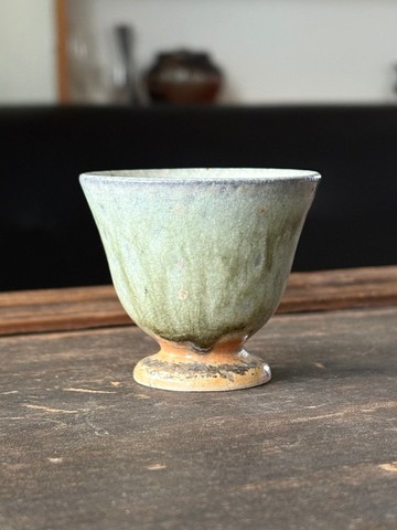 純粹製陶 - 柴燒綠意小杯