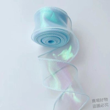 熱賣推薦🔥炫彩魚尾紗幻彩魚尾紗七彩亮色魚尾紗鮮花花束包裝絲帶花藝花店4xwr
