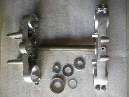 CQR250越野摩托車配件CQR倒叉前減震方向柱總成上下連板