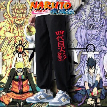 衛褲初中男孩休閑火影忍者九分褲