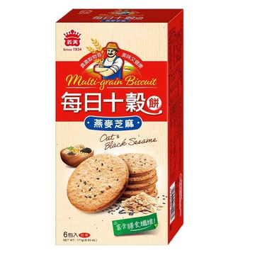 每日十穀養生餅-燕麥芝麻171gx12盒