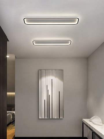 長條過道燈走廊燈現代簡約入戶玄關燈輕奢門廳衣帽間吸頂燈陽臺燈