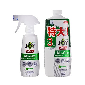 日本P&G 除菌綠茶噴式洗碗精 JOY ALL IN ONE系列 (275ml／630ml)「日本境內版」