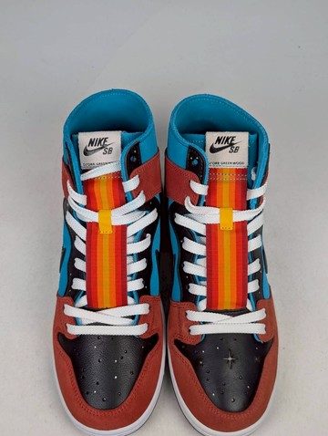 微瑕疵-左右腳鞋面鞋舌標色差 FQ1775-400 M9 Nike X Diorr Greenwood SB Dunk Hi Decon QS