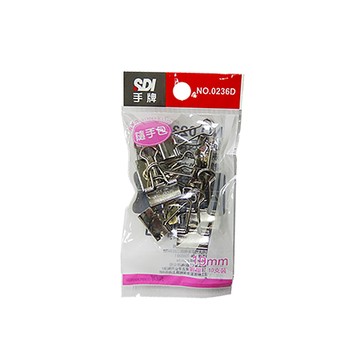 手牌SDI銀色長尾夾隨手包/0236D/19mm/10支/包