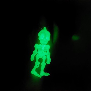 闆娘推薦🌈跨爆款萬聖節3D打印骷髏鑰匙扣夜光情侶帶鏈條精緻包包扣紀念超萌