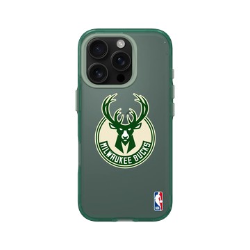 iPhone 16 Pro Clear 憂墨綠 - NBA - Logo-密爾瓦基公鹿 Milwaukee Bucks