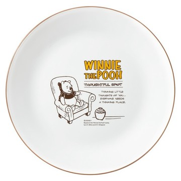 Corelle Brands 康寧餐具 小熊維尼 復刻系列 平盤 10吋  白色  1個  直徑 26cm