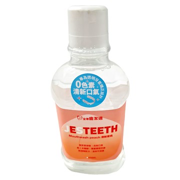 JESTEETH 全璟 齒潔適 清新口氣透明含氟漱口水 蜜桃口味  500ml  1瓶