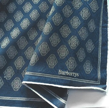 Burberry 復古手帕 幾何六角形圖案 21 x 21 英吋