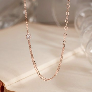 韓國飾品官方直營【WING BLING】925銀 多層次項鍊 (閨蜜禮物 | 情人送禮 | 摩羯座生日禮物🎁)