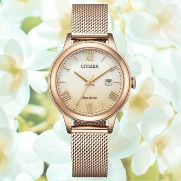 CITIZEN 星辰LADYS 光動能 簡約三針 米蘭帶 女錶 送禮 禮物 推薦 EW2623-70P