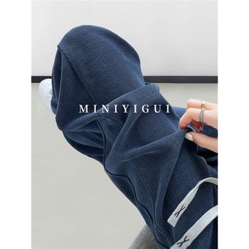 黑GIRL【實穿主義】加絨香蕉褲女高腰顯瘦褲子直筒寬松冬季闊腿褲