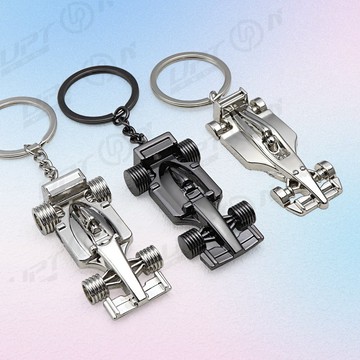 【新品特價】F1賽車鑰匙扣4S汽車展會廣告禮品鑰匙扣商務禮品金屬鑰匙扣訂製