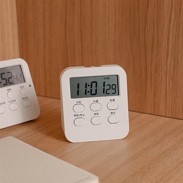 日本MUJIE鬧鐘時鐘計時學生用自律定時器刷題考試學習時間管理器