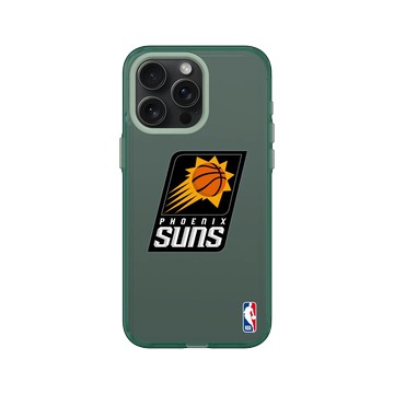 iPhone 15 Pro Max Clear 憂墨綠 - NBA - Logo-鳳凰城太陽 Phoenix Suns