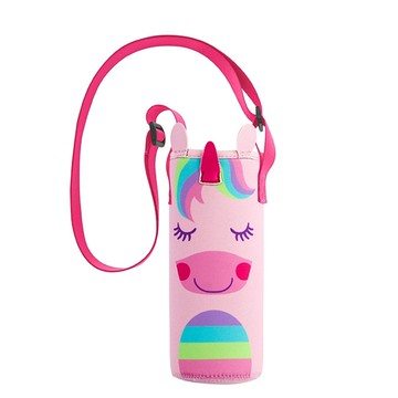 stephen joseph 兒童潛水布料水瓶袋  獨角獸 粉紅色