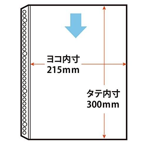 プラス リフィル 透明 A4 1ポケット 4・30穴 徳用100枚 RE-161TA 87-600